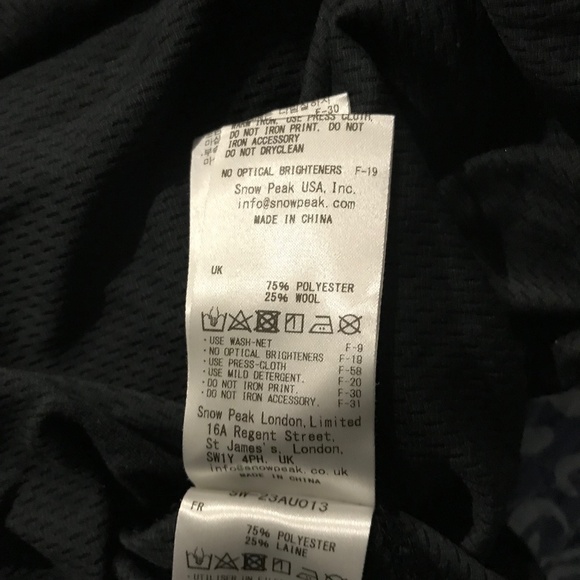 Snow Peak Wool Blend LS Tee - Picture 7 of 7